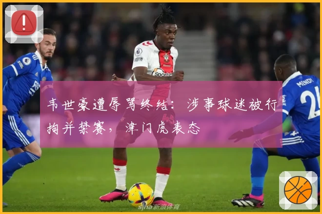 韦世豪遭辱骂终结：涉事球迷被行拘并禁赛，津门虎表态